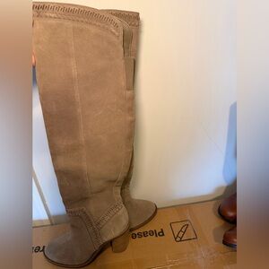 Vince Camuto Taupe Over the Knee Boots